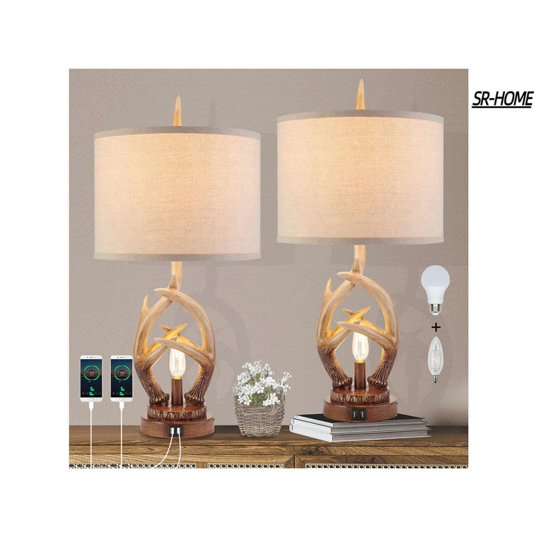 SRHOME Wood Table Lamp Wayfair Canada